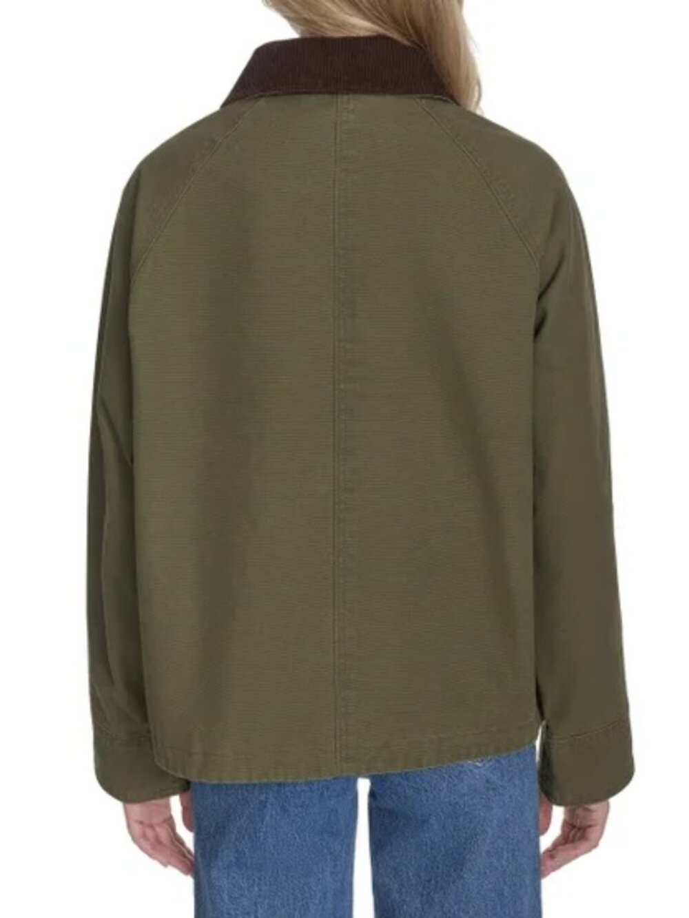 Levi's Women's Shorty Barn Canvas Jacket Green, Size XL (New) - Picture 2 of 16